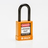 Safety Padlocks - Nylon Encased, Orange, KD - Keyed Differently, Nylon encased Steel, 38.00 mm, 6 Piece / Pack